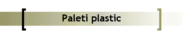 Paleti plastic